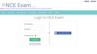 Login to NCE Exam - NCE Exam Prep