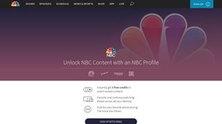 Sign Up - NBC.com