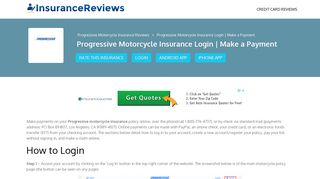 Login Progressive Insurance Motorcycle or Register New Account