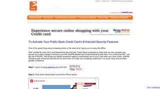 How to activate public bank credit card