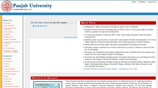 Official Website of Panjab University - Panjab University, Chandigarh ...