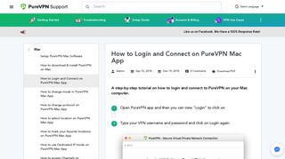 How to Login and Connect on PureVPN Mac App - PureVPN Support