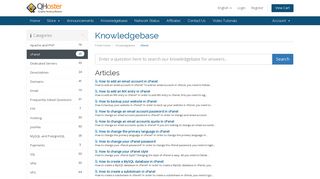 Knowledgebase - QHoster.com
