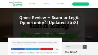 Qmee Review (full edition) - Scam or Legit? [October 2018] - Work ...
