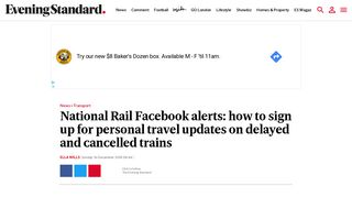 National Rail Facebook alerts: how to sign up for personal travel ...