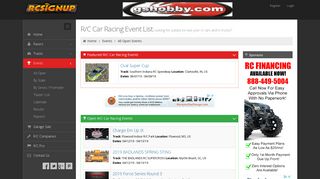 R/C Car Racing Event List - RCSignup.com