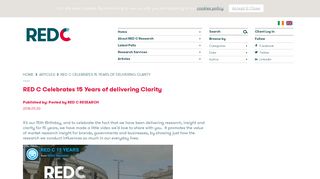 RED C Celebrates 15 Years of delivering Clarity - RedC Research ...