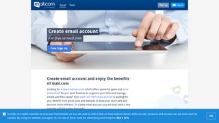 Create Email Account – Safe, Easy and for Free at mail.com
