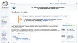 Renaissance Learning - Wikipedia