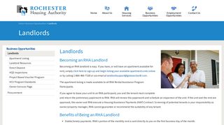 Landlords - Rochester Housing Authority