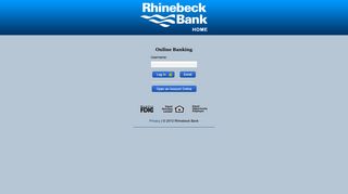 Rhinebeck Bank > Mobile Web > Login