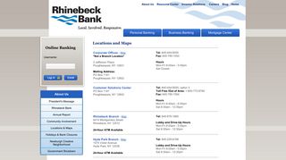 Branch Locations | Rhinebeck Bank