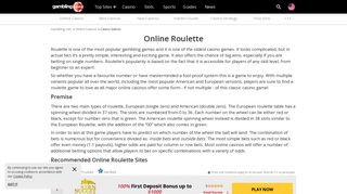 Online Roulette - Top US Roulette Bonuses 2019 - Gambling.com