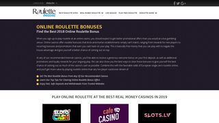 Roulette Bonus - Find the Best Bonuses for Online Roulette in 2019