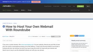 How to Host Your Own Webmail With Roundcube - Computer Skills