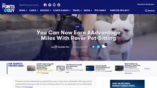You Can Now Earn AAdvantage Miles With Rover Pet-Sitting