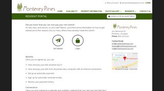 Resident Portal - Monterey Pines Apartments