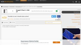 Possible to see S-Health data online? - XDA Forums - XDA Developers