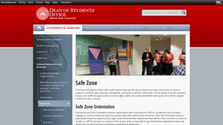 Safe Zone | Dean of Students - Illinois State