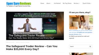 The Safeguard Trader Review - Can You Make $33,000 per Day?