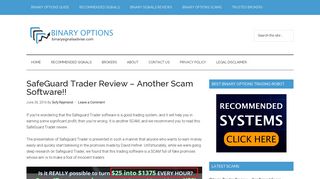 SafeGuard Trader Review - Another Scam Software!! - Binary Signals ...