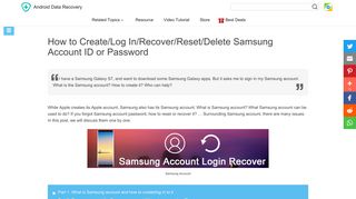 Samsung Account Create/Login/Recover/Delete and Data Backup ...