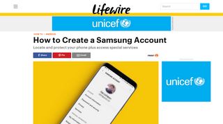 How to Create a Samsung Account for Samsung Apps & More - Lifewire