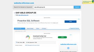 Sap.able-group.de - Website Informer - Informer Technologies, Inc.