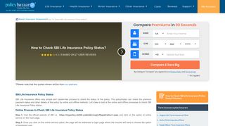 How to Check SBI Life Insurance Policy Status? - Policybazaar