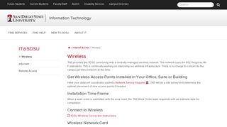 Wireless | Internet Access | <span class=