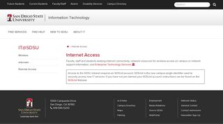 Internet Access | <span class=
