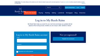 Login to My Reeds Rains to Manage Your Property Search - Log in