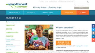 Volunteer with us! - Second Harvest Food Bank Of Central Florida
