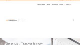 Serengeti Tracker is now Thomson Reuters Legal Tracker | Legal ...