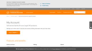 My Account self service for Legal UKI products | UK Legal Solutions ...