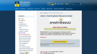 Online Tutoring Service - Smartthinking | Neumann University