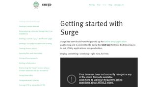 Getting started with Surge • Surge - Surge.sh