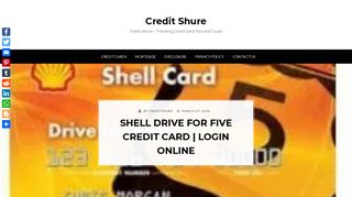 Shell Drive for Five Credit Card | Login Online - Credit Shure