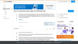 how to customize login page for shibboleth idp - Stack Overflow
