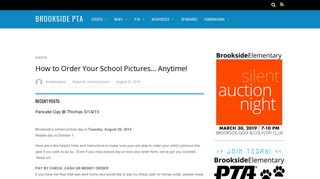 How to Order Your School Pictures… Anytime! - Brookside PTA
