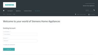 My Siemens - Siemens Home Appliances - BSH