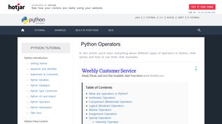 Python Operators: Arithmetic, Comparison, Logical and more.