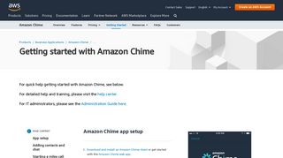 Amazon Chime - Getting Started