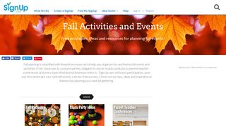 Fall Activities & Events Planning Center | SignUp.com