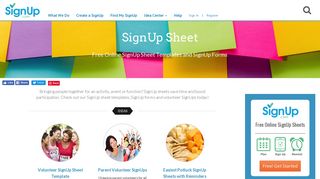 Free Sign Up Sheets for Event Planning | SignUp.com