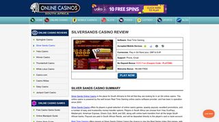 Silver Sands Online Casino - Play with R200 Free No Deposit Bonus