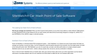 SiteWatch® Car Wash Point of Sale Software Car Wash - DRB Systems