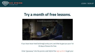 Try a month of free lessons. - Six String Country