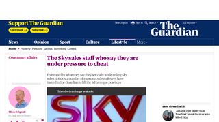 The Sky sales staff who say they are under pressure to cheat | Money ...