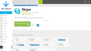 Latest version 8.39.0.180 02.15.19 - download skype free